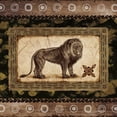 thumbnail image 2 of Marcon, Michael 15x15 Black Ornate Wood Framed with Double Matting Museum Art Print Titled - African Expression Square II, 2 of 4