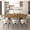 Black+Brown, variant on MAYEERTY Extendable Rectangular Dining Table for 6-10 People, Expandable Wood Kitchen Table with Hidden Storage Extension Leaf, for Home Apartment