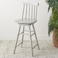 thumbnail image 5 of SAFAVIEH Quai Modern Style Swivel Counter Stool, Grey (16.9 in. W x 16.7 in. D x 39.8 in. H), 5 of 5