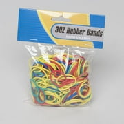 RUBBER BANDS 3OZ BAG ASST SIZES COLORS STAT PBH, Case Pack of 36