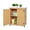 Light Brown, variant on Outdoor Garden Potting Bench, Wooden Garden Workstation with Storage Cabinet, Waterproof Tool Shed with Metal Tabletop for Horticulture, Gray
