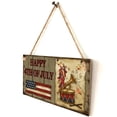 thumbnail image 1 of Yuarrent 2 piezas colgante de 4 de julio día de la independencia americana placa signos de garaje para hombres decoración del hogar pared Decoración del hogar JM01409 Yuarrent HA011982-02, 1 of 6