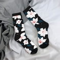 thumbnail image 5 of Picia Lilies Flowers Print Athletic Socks for Men & Women – Cushioned Moisture-Wicking Crew Socks for Sports, Running, and Training, Soft & Breathable Size 5-11, 5 of 6