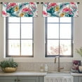 thumbnail image 4 of LALILO Kitchen Curtain Valance With Ink Water Color Explosion Rod Pocket Window Curtain 52"x 18" Set of 2, 4 of 7