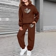 thumbnail image 2 of MuXiKeJi Clothes Girls 2 Pieces Outfits 2t Letter Print Casual Sweatsuit Pullover Tops and Pants Fall Clothes for Girls, 2 of 7