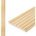 thumbnail image 2 of Slat Wood Wall Paneling for Interior and Ceiling Decoration - Pack of + End-Trim  Size x Smoked Oak, 2 of 6