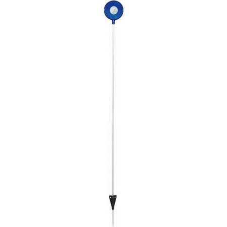 NuVue Reflective Fiberglass Rod Driveway Marker, Blue and White