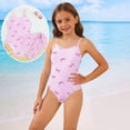 thumbnail image 4 of WAYUTE Girls Swimsuit Backless Cute Printed Rash Guard Bathing Suit with Cover up for Toddler Swimwear Summer Vacation, 4 of 5