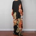 thumbnail image 4 of ZQUUVOU Plus Size Kaftan Dress for Women Beach Cover Up Fashion Printed Loose Fit Long Maxi Dress Vacation Resort Swimwear Multicolor, 4 of 7