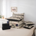 thumbnail image 6 of Homewish Bass Big Fish 7-Piece Twin Bedding Sets,Hunting And Fishing Bedding Comforter Set,Rustic Farmhouse Cabin Sheet Sets For Boys Kids,Super Cozy Room Decor Reversible, 6 of 8