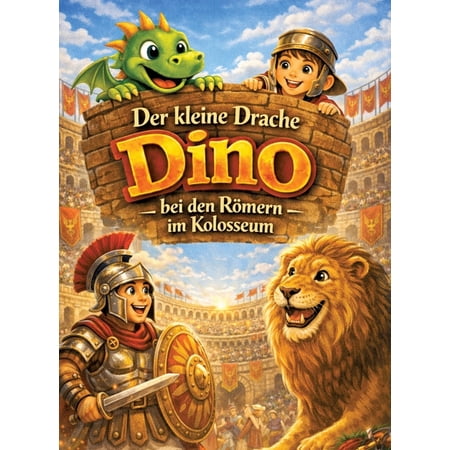 Der kleine Drache Dino: Bei den R&ouml;mern im Kolosseum (Vorlesegeschichte ab 5 Jahren zum Selberlesen ab 8 Jahren) (Hardcover)