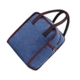 thumbnail image 1 of Bolsa térmica para almuerzo, fiambrera de tela Oxford, bolsa a prueba de fugas Bento, para oficina, escuela, niñas, senderismo, Picnic, bolso Almacenamiento y organización del hogar Azul marino Naiovety HA080714-01, 1 of 6