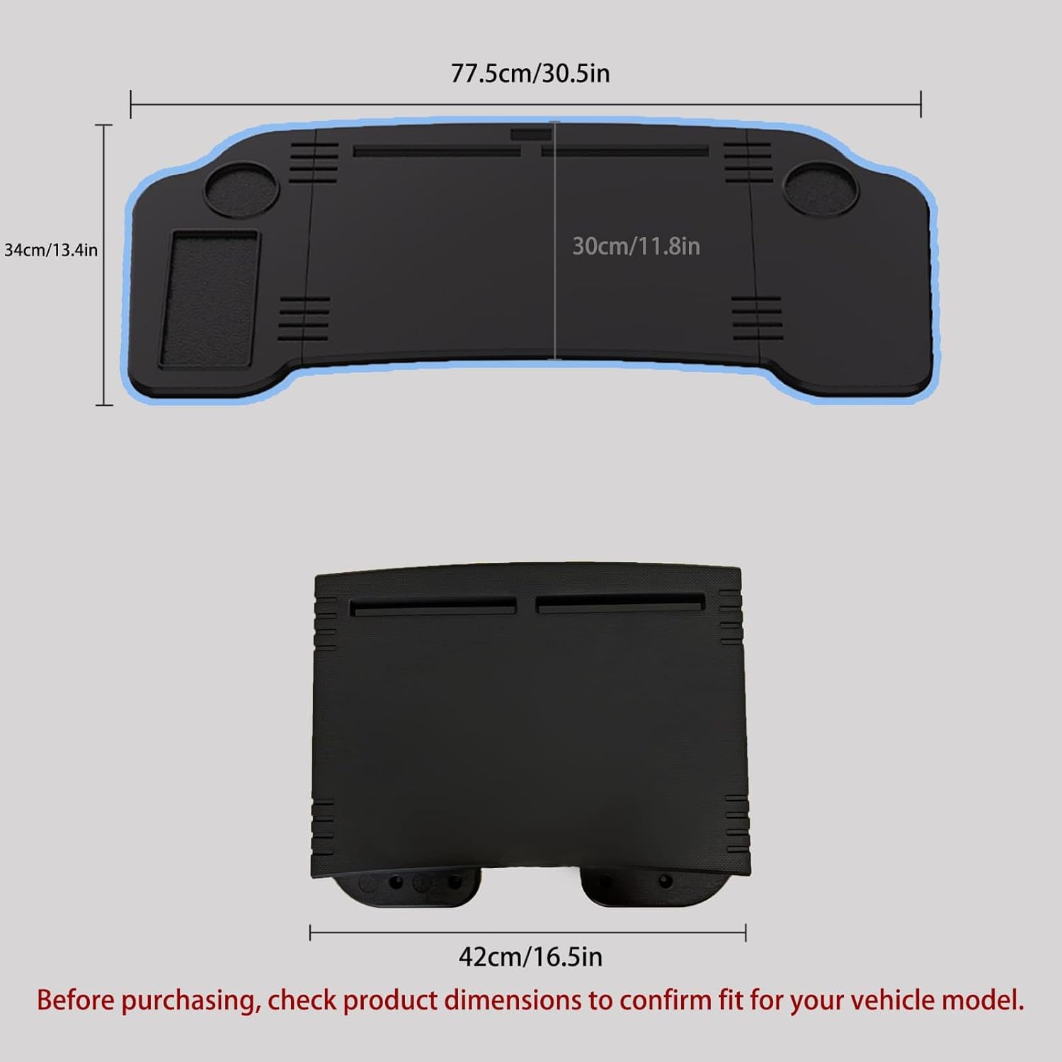 Car Desk for Tesla Model 3 Y, Foldable Tesla Desk for Laptop, Car Table Tray for Tesla Passenger Seat, Tesla Table Travel Tray for Kids, Food & Tablets, Tesla Tray Long Trip Essentials