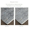 thumbnail image 3 of Feizy Sarrant Transitional Distressed, Gray/Silver/Ivory, 7' 10" x 9' 10" Area Rug, Sheen, Area Rug for Living Room and Bedroom, 3 of 7