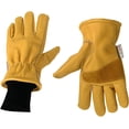 thumbnail image 1 of Men s Winter Work Gloves Windproof Insulated Cowhide Leather with Warm Protection Reinforced Anti-slip for Driving Operations, 1 of 8