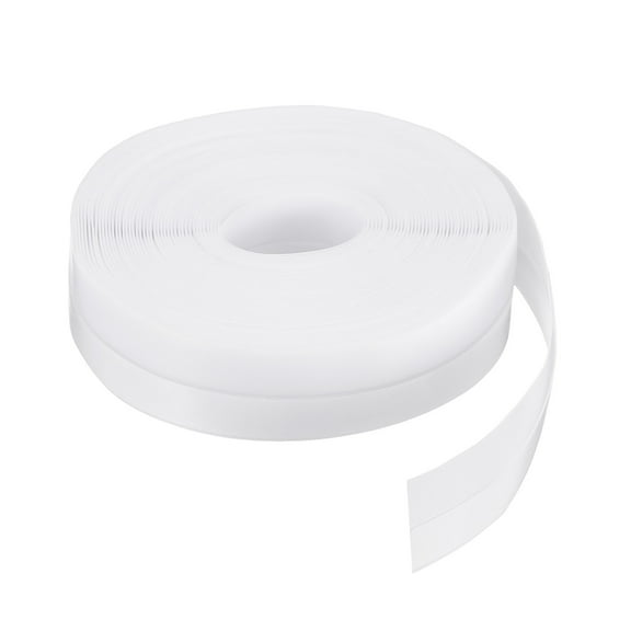REGALWOVEN 26ft Silicone Seal Strip Door Seal Strip Adhesive Tape White (Wide 25mm)