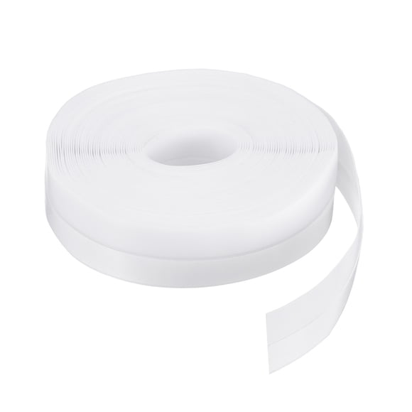 Uxcell 8M/26ft Silicone Seal Strip, Door Window Bottom Seal Strip Adhesive Tape Weather Stripping, White (Wide 25mm)