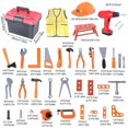 thumbnail image 3 of Toddlers Play Tool Kits Toolbox Repairing Tool Set Realistic Build Kits Set Kids Pretend Play Fine Motor Skill Toy Gift, 3 of 5
