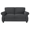 thumbnail image 5 of Sofa With Solid Wood Frame,, Comfy Sofa Couch With Extra Deep Seats, Modern 2 Seater Sofa, For Living Room Apartment Lounge, Grey, 5 of 7