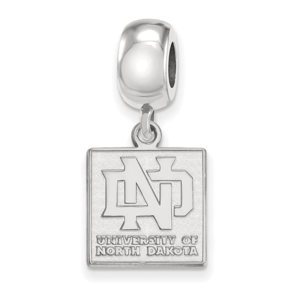 Sterling Silver University of North Dakota 'ND' Dangle Bead Charm