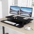 thumbnail image 3 of Bureau Debout Grand à Hauteur Réglable, Convertisseur Rapide Assis-Debout pour Ordinateur pour Poste de Travail de Bureau à Domicile (Cadre + Surface de Travail), 3 of 7