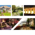 thumbnail image 1 of TOWED22 Solar Courtyard Lawn Solar 3led Spotlight,Black, 1 of 5