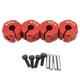 thumbnail image 1 of Adaptador de transmisión de bujes de rueda hexagonal de aleación de aluminio 4x con pasadores para SCX10 CC01 RC accesorios de coche todoterreno 9 mm rojo Yotijar Adaptador hexagonal para cubo de rueda, 1 of 7