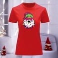 thumbnail image 3 of Playera Blusa Con Estampado De Santa Arbolito De Navidad Ropa Para Mujer Color Rojo Talla Mediana Marca Emil SaEs, 3 of 4