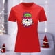 thumbnail image 3 of Playera Blusa Con Estampado De Santa Arbolito De Navidad Ropa Para Mujer Color Rojo Talla Mediana Marca Emil SaEs, 3 of 4