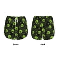 thumbnail image 6 of Goofa Skulls And Cobwebs Printed Women 2 in 1 Running Shorts,Quick Dry Athletic Workout Shorts,High Waisted Athletic Shorts with Liner Pockets-Medium, 6 of 9