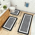 thumbnail image 4 of kkbbma under $5 3-Piece Bathroom Rug Set, 3 Piece Bathroom Rugs Set, Extra Large Plush Shower Mat, U Shape Toilet Lid Cover Mat, Super Absorbent Microfiber Bath Mat, 4 of 7