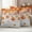 Orange White, variant on Orange Pumpkins Fall Outdoor Waterproof Pillow Covers, Rustic Thanksgiving Maple Leaf Decorative Square Throw Pillowcase Sofa Cushion Sham for Patio/Couch/Chair, 26"x26" 2 Pack