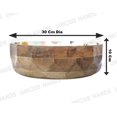 thumbnail image 2 of Mango Wood Handcarved Set of 3 Salad Bowl with Serving Spoon Household Round Wooden Fruit Salad Bowl Dinnerware Basin Container Kitchen Tool, 2 of 4