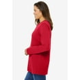 thumbnail image 3 of Woman Within Plus Size Perfect Long-Sleeve Crewneck Tee (Petite Available), 3 of 5