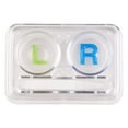 thumbnail image 1 of Contact Lens Case Clear: 2 Sets Contact Lens Box Soak Storage Kit with Tweezers, 1 of 9