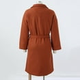 thumbnail image 5 of Vedolay Winter Coats for Women Winter Women Business Solid Fall Fashion Cardigan Brown,S, 5 of 5