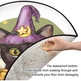 thumbnail image 3 of Halloween Black Cat Cute Christmas Tree Mats Waterproof Tree Skirt, Pumpkin Spooky Xmas Tree Stand Tray Mat Floor Protector Pad for Holiday Party Decoration, 28.3", 3 of 6