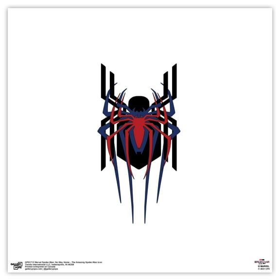 Gallery Pops Marvel Spider-Man: No Way Home - The Amazing Spider-Man Icon Wall Art, Unframed Version, 12" x 12"