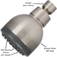 thumbnail image 5 of Aqua Elegante High Pressure Shower Head for Low Water Pressure Showers - 1.8 GPM - Brushed Nickel, 5 of 9