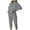 Gray 2 piece outfits for women, variant on Usmixi Tracksuits Set for Women Sweatsuit Sets for Women Trendy Button Down Stand Neck Sweatshirt and Sweatpants 2 Piece Outfits Sports Casual Solid Lounge Sets with Pocket Under $10
