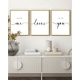thumbnail image 3 of SHENIFY All of Me Loves All of You Above Bed Wall Decor for Farmhouse Bedroom Wall Art Hanging Decoration 11x14in3pcs Natural Framed, 3 of 5