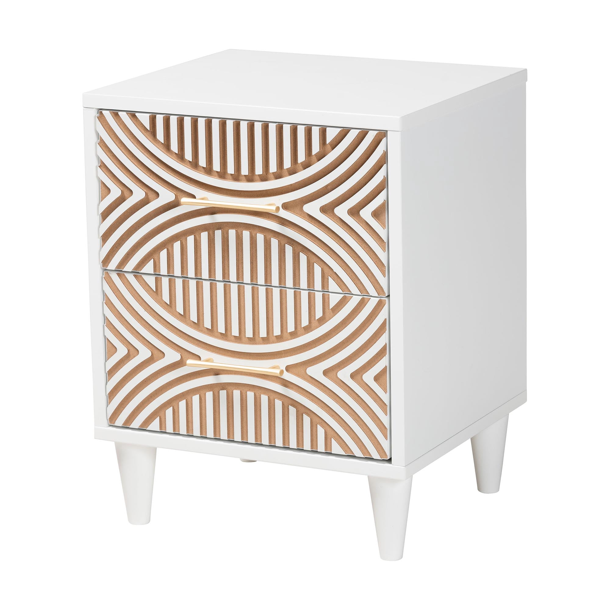 Baxton Studio Louetta Coastal Bedroom Set, Queen, White