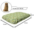 thumbnail image 2 of Autumn Pet Bed, Woodland Assortment of Fall Leaves Botanical Details Repetitive Pattern, Resistant Pad for Dogs and Cats Cushion with Removable Cover, 24" x 39", Pale Green Multicolor, by Ambesonne, 2 of 4