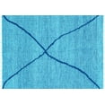 thumbnail image 1 of Ahgly Company Indoor Rectangle Abstract Light Blue Modern Area Rugs, 6' x 9', 1 of 4