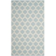 thumbnail image 2 of SAFAVIEH Montauk Proinsias Geometric Cotton Area Rug, Light Blue/Ivory, 5' x 8', 2 of 6