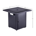 thumbnail image 3 of Origins by Alpine Azure 28" 2-in-1 Gas Fire Pit Table in Black, 3 of 3