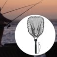 thumbnail image 1 of Red de pesca, red de aterrizaje plegable plegable mango de mango de pescado para campamento kayak fácil estanque de almacenamiento de transporte, 1 of 8