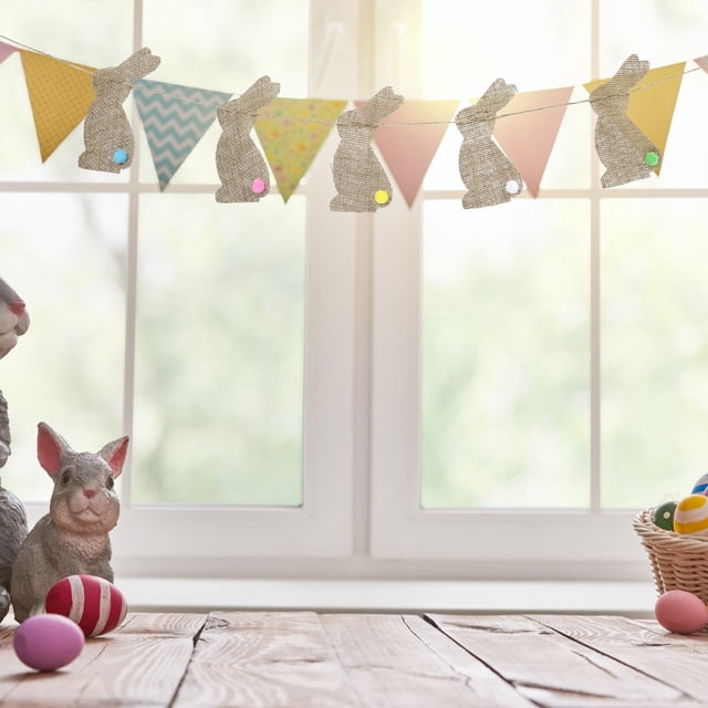 unbranded 1Jgo Banner Feliz Pascua De Vintage Con De Para Fiesta Y Del Hogar