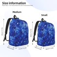 thumbnail image 4 of Balery Blurred Star Snow Christmas Vintage Canvas Backpack for Men and Women - Large Capacity, Durable Travel Laptop Bag for School, Work, Hiking, and Outdoor Activities, 4 of 7