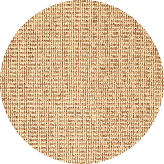 Ahgly Company Indoor Round Abstract Brown Contemporary Area Rugs, 4' Round